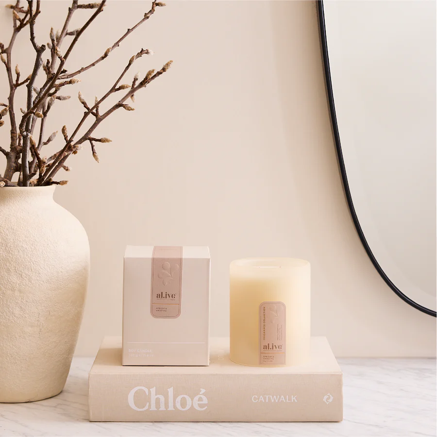 AL.IVE BODY - SOY CANDLE | APRICOT & SWEET FIG