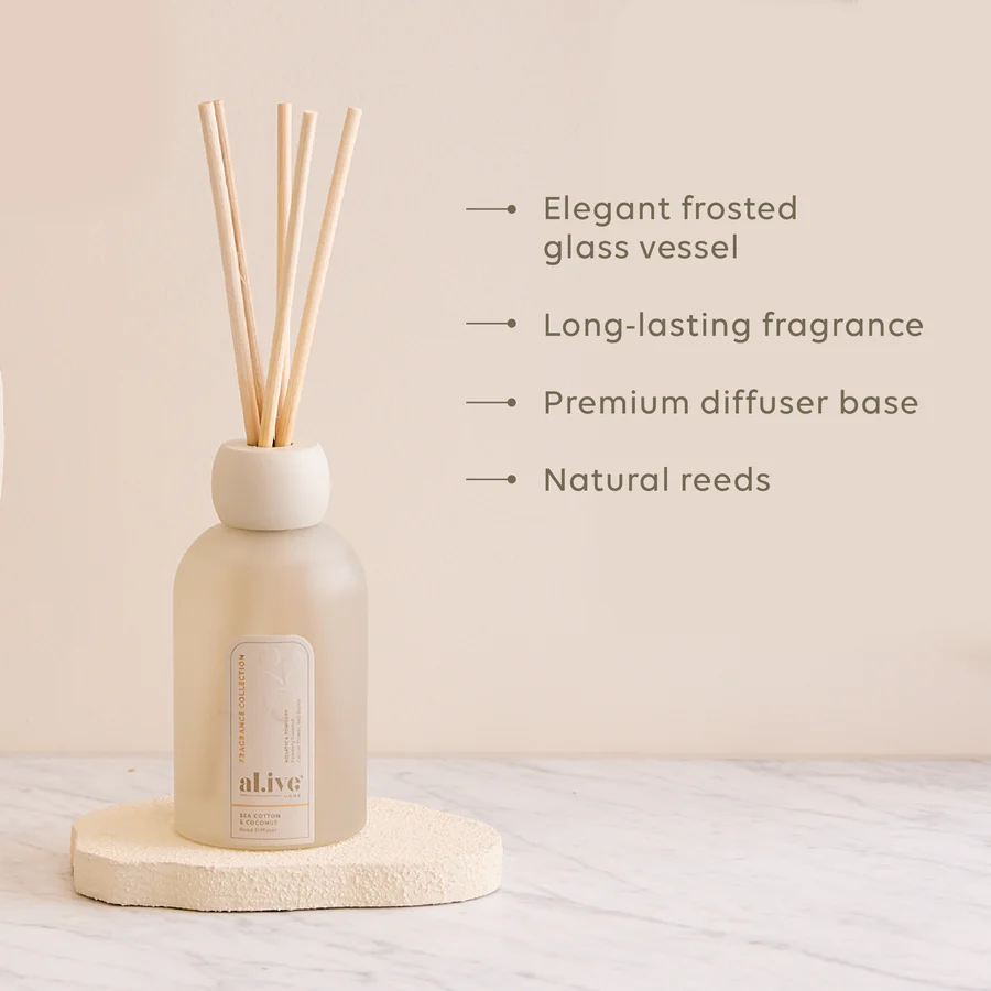 AL.IVE BODY - REED DIFFUSER | SEA COTTON & COCONUT