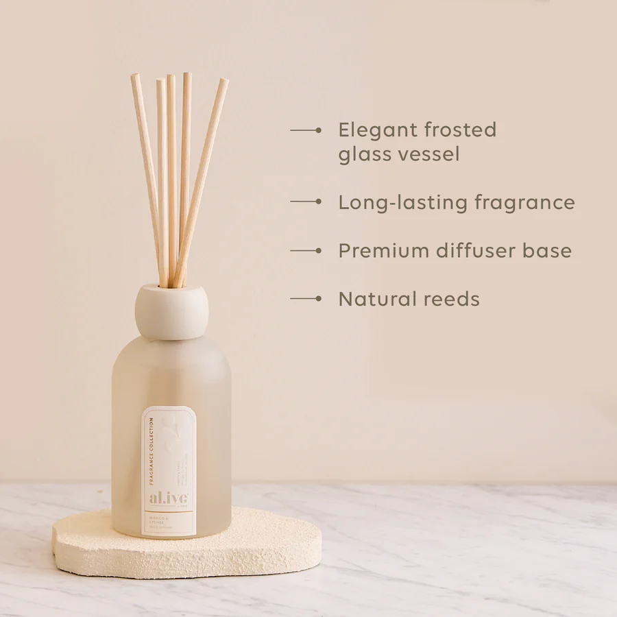 AL.IVE BODY - REED DIFFUSER | MANGO & LYCHEE