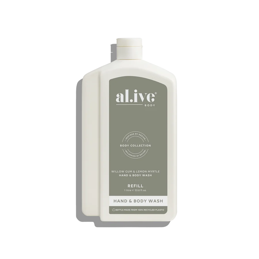 AL.IVE BODY - 1LTR WASH REFILL | WILLOW GUM & LEMON MYRTLE