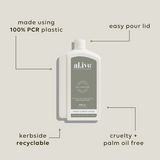 AL.IVE BODY - 1LTR WASH REFILL | WILLOW GUM & LEMON MYRTLE