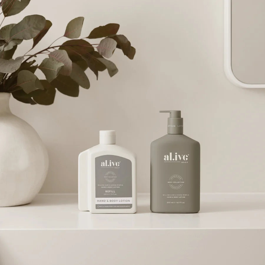 AL.IVE BODY - 650ML LOTION REFILL | WILLOW GUM & LEMON MYRTLE