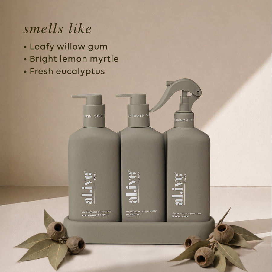 AL.IVE BODY - KITCHEN TRIO | LEMON MYRTLE & HONEYDEW + WILLOW GUM & LEMON MYRTLE