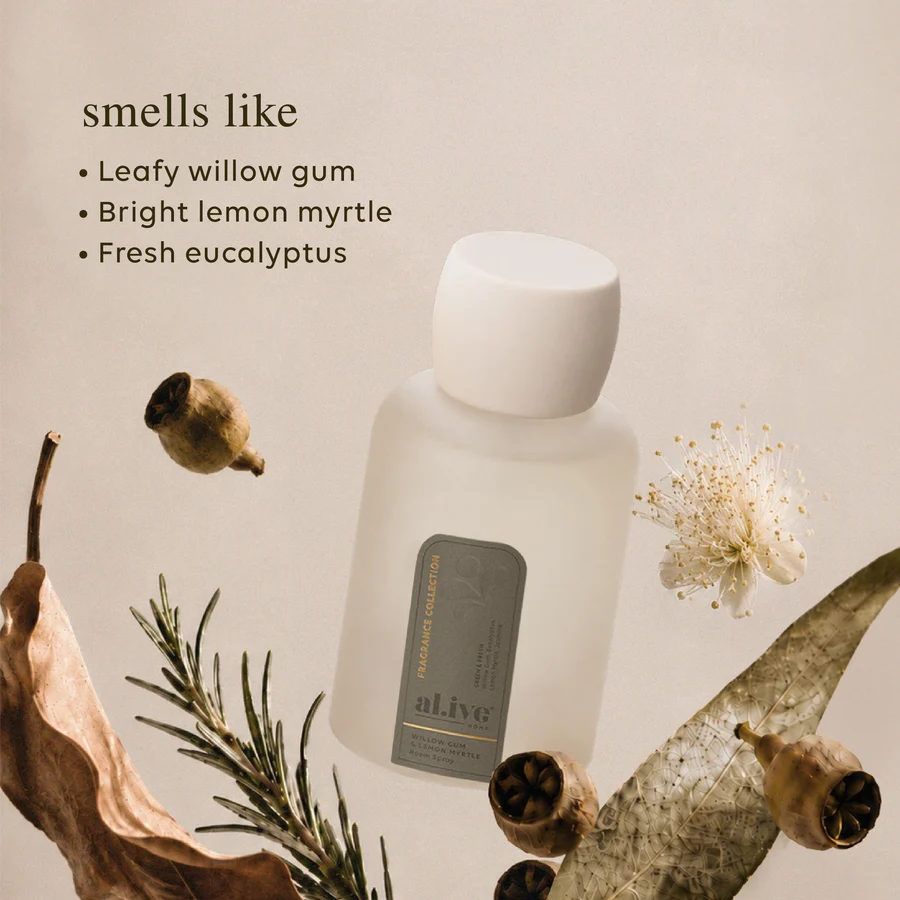 AL.IVE BODY - ROOM SPRAY | WILLOW GUM & LEMON MYRTLE