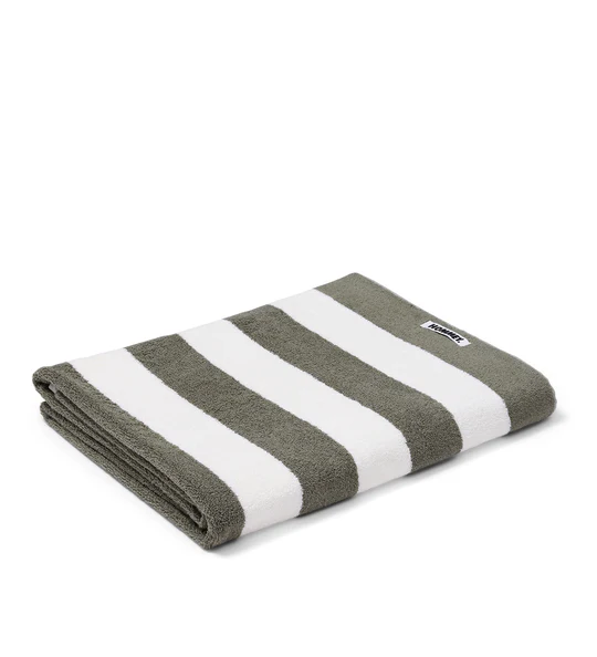 HOMMEY - BEACH TOWEL | MATCHA STRIPES
