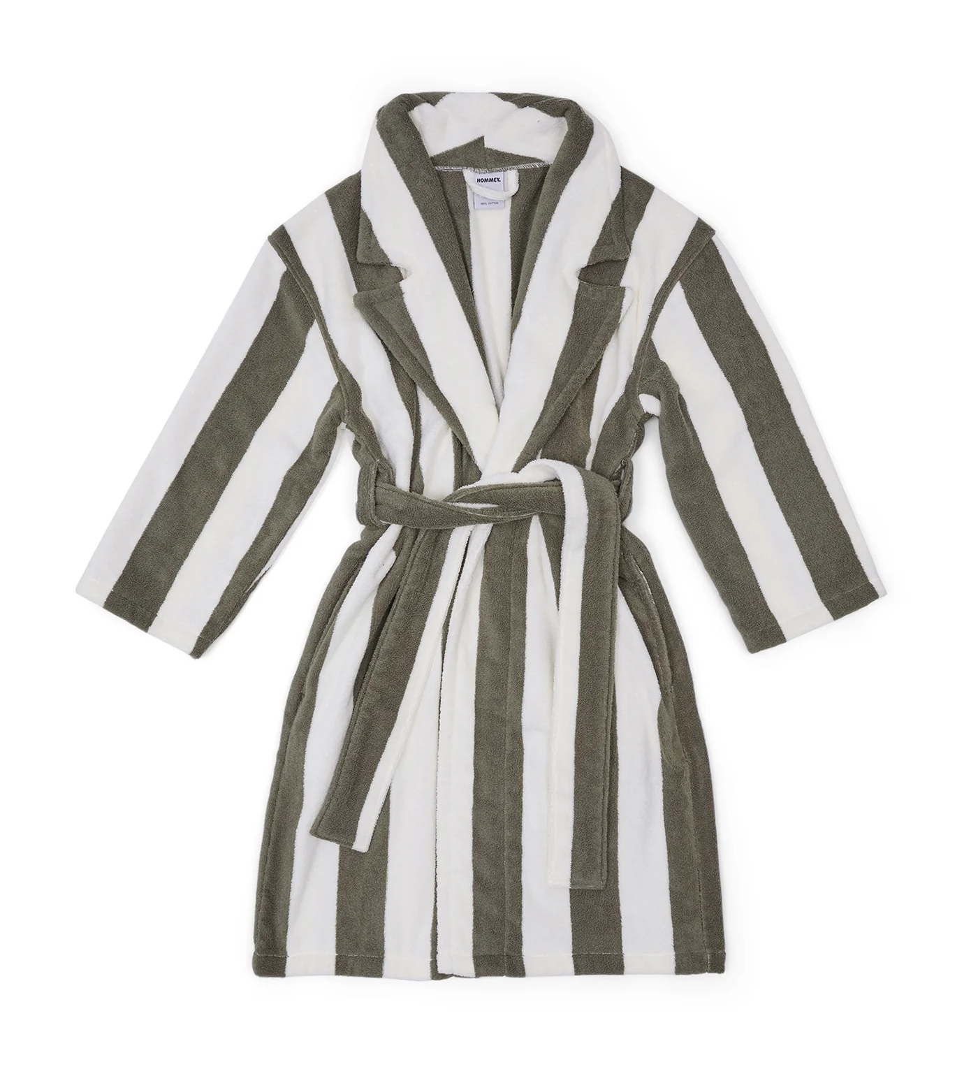 HOMMEY - ROBE | MATCHA STRIPES | S/M COTTON
