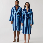 HOMMEY - ROBE | TERRY [SIZE:S/M CLR:BLUEBERRY STRIPES]