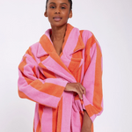 HOMMEY - ROBE | SHERBET STRIPES | S/M COTTON