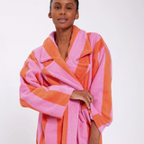 HOMMEY - ROBE | SHERBET STRIPES | S/M COTTON