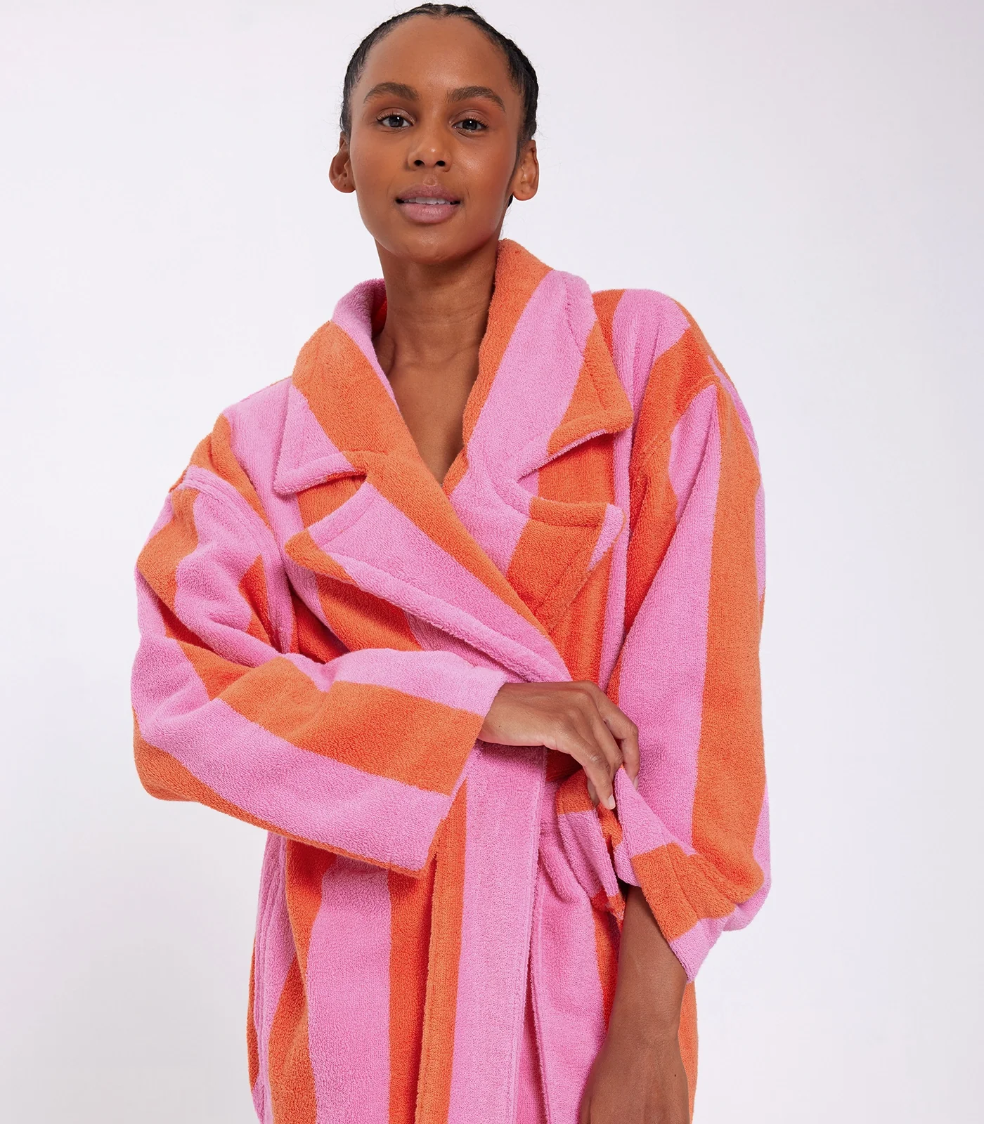 HOMMEY - ROBE | SHERBET STRIPES | S/M COTTON