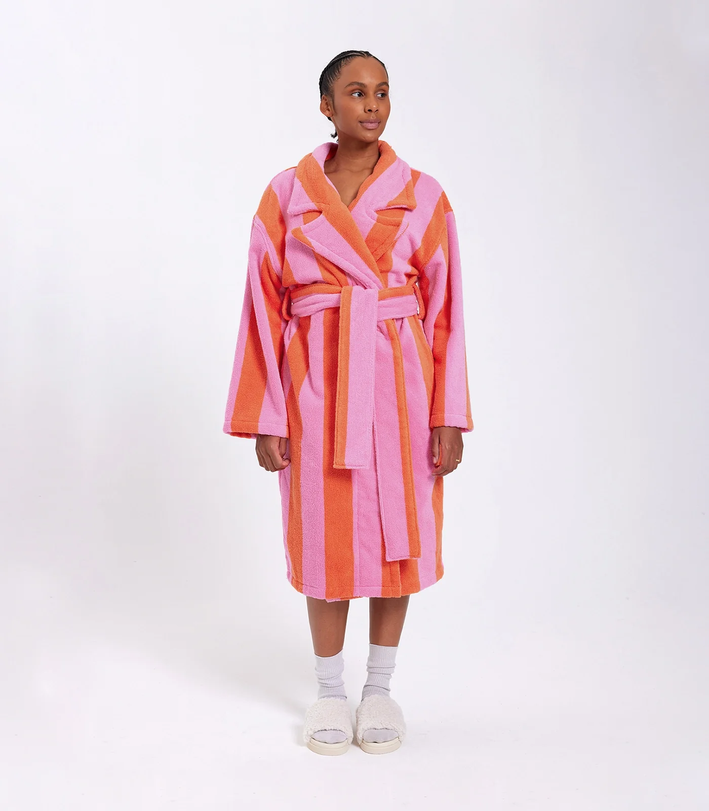 HOMMEY - ROBE | SHERBET STRIPES | S/M COTTON