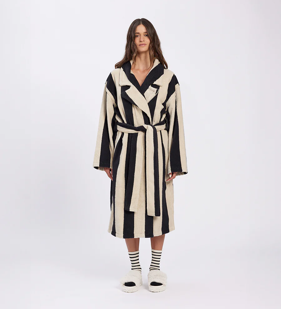 HOMMEY - ROBE | VANILLA BEAN STRIPES | S/M