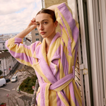 HOMMEY - ROBE | TERRY [SIZE:L/XL CLR:SUNDAE STRIPES]
