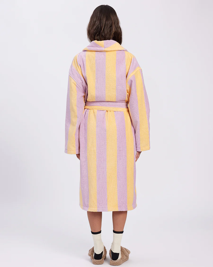 HOMMEY - ROBE | TERRY [SIZE:L/XL CLR:SUNDAE STRIPES]