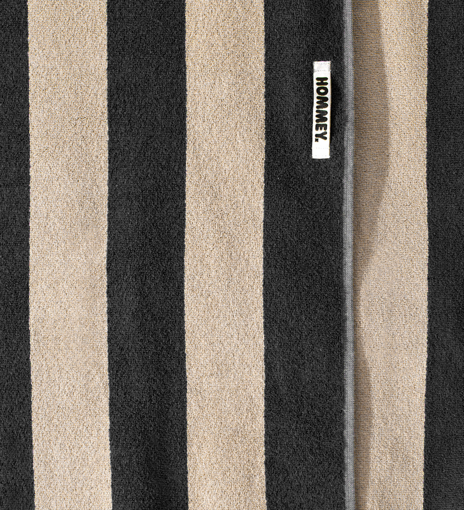 HOMMEY - BEACH TOWEL | VANILLA BEAN STRIPES