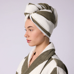 HOMMEY - HAIR WRAP | MATCHA STRIPES