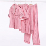 HOMMEY -  SHORT SLEEVE SLEEP SHIRT | ROCKY ROAD STRIPES | EXTRA LARGE