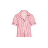 HOMMEY -  SHORT SLEEVE SLEEP SHIRT | ROCKY ROAD STRIPES | EXTRA LARGE