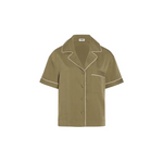 HOMMEY - SHORT SLEEVE SLEEP SHIRT | MATCHA | EXTRA LARGE 