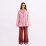HOMMEY - LONG SLEEVE SLEEP SHIRT | ROCKY ROAD STRIPES | SMALL