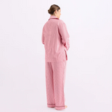 HOMMEY - LONG SLEEVE SLEEP SHIRT | ROCKY ROAD STRIPES | SMALL