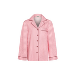 HOMMEY - LONG SLEEVE SLEEP SHIRT | ROCKY ROAD STRIPES | SMALL