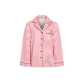 HOMMEY - LONG SLEEVE SLEEP SHIRT | ROCKY ROAD STRIPES | SMALL