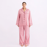 HOMMEY - LONG SLEEVE SLEEP SHIRT | ROCKY ROAD STRIPES | SMALL