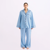 HOMMEY - LONG SLEEVE SLEEP SHIRT | ICED CHOCOLATE STRIPES | MEDIUM