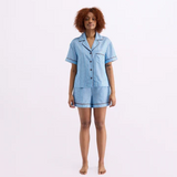 HOMMEY -  SLEEP SHORT | ICED CHOCOLATE STRIPES | EXTRA SMALL