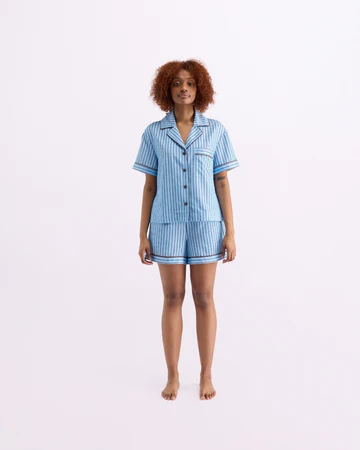 HOMMEY -  SLEEP SHORT | ICED CHOCOLATE STRIPES | MEDIUM