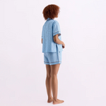HOMMEY -  SLEEP SHORT | ICED CHOCOLATE STRIPES | LARGE