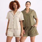 HOMMEY -  SLEEP SHORT | MATCHA STRIPES | EXTRA SMALL