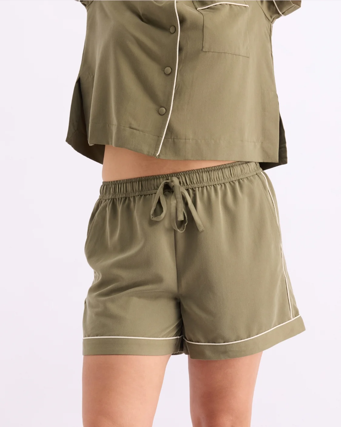 HOMMEY - SLEEP SHORT | MATCHA [SIZE:S]