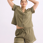 HOMMEY - SLEEP SHORT | MATCHA [SIZE:L]