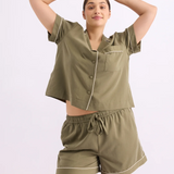 HOMMEY - SLEEP SHORT | MATCHA [SIZE:L]