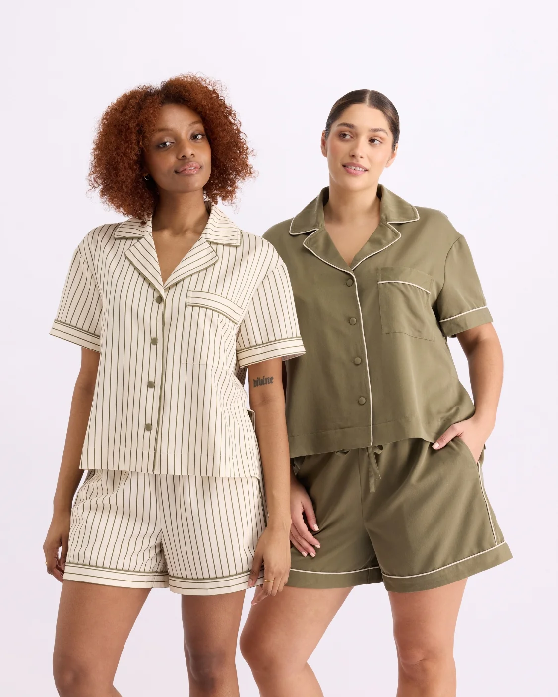 HOMMEY - SLEEP SHORT | MATCHA [SIZE:L]