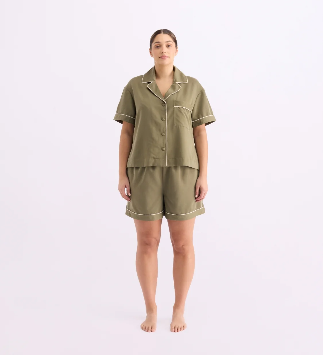 HOMMEY - SLEEP SHORT | MATCHA | EXTRA LARGE