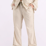 HOMEY - SLEEP PANT | MATCHA STRIPES | SMALL