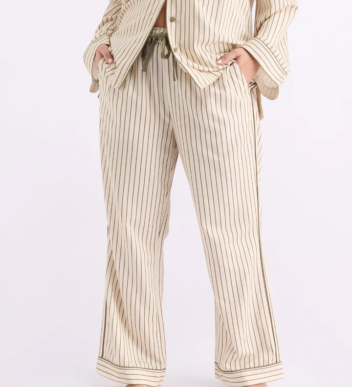 HOMEY - SLEEP PANT | MATCHA STRIPES | SMALL