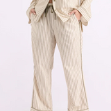 HOMEY - SLEEP PANT | MATCHA STRIPES | MEDIUM