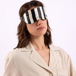 HOMMEY -  SILK EYEMASK [CLR:VANILLA BEAN STRIPES]