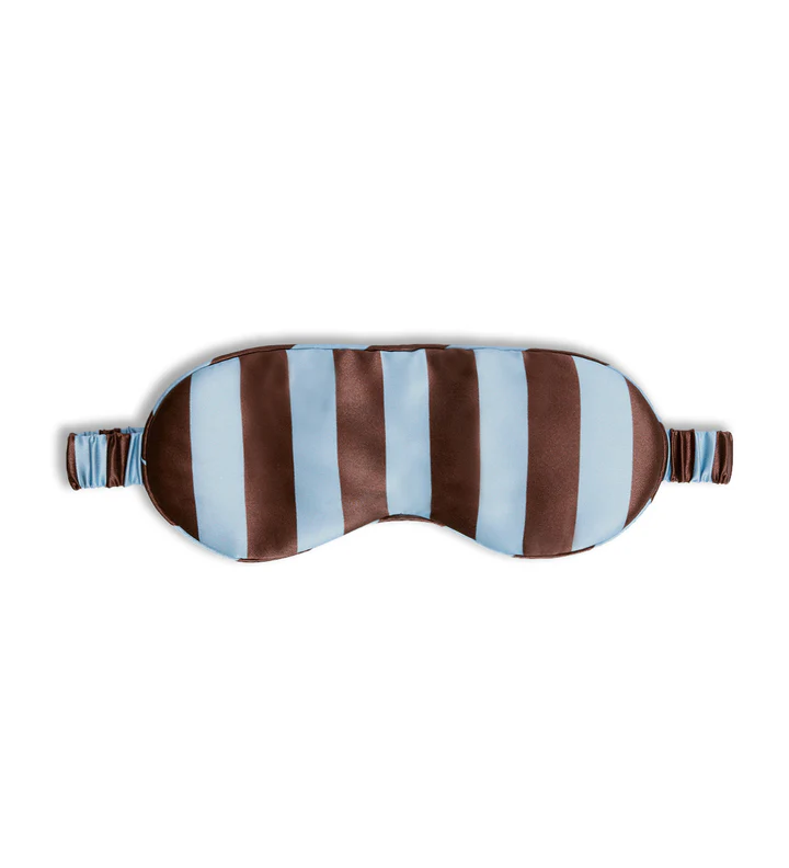 HOMMEY -  SILK EYEMASK | ICED CHOCOLATE STRIPES