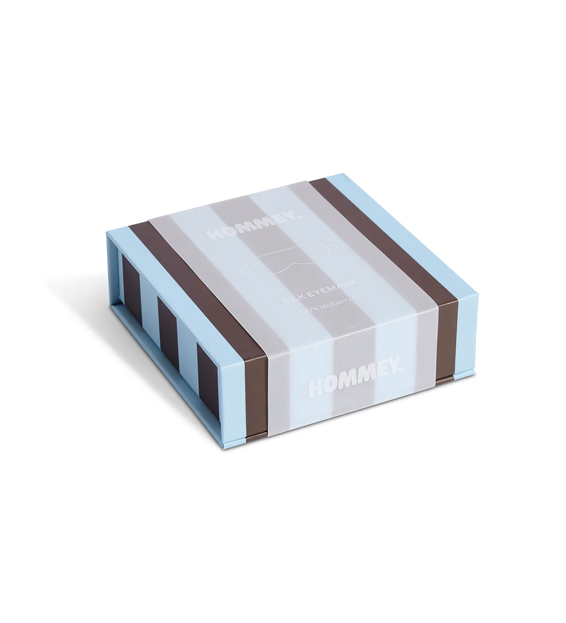HOMMEY -  SILK EYEMASK | ICED CHOCOLATE STRIPES