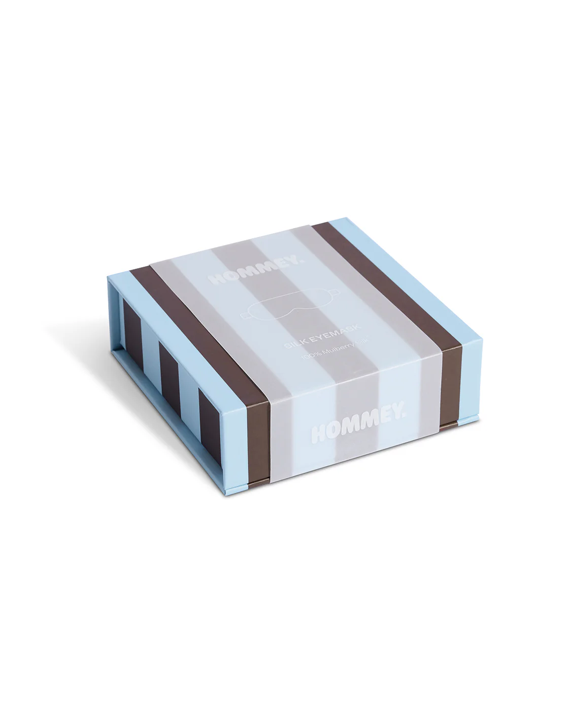 HOMMEY -  SILK EYEMASK | ICED CHOCOLATE STRIPES