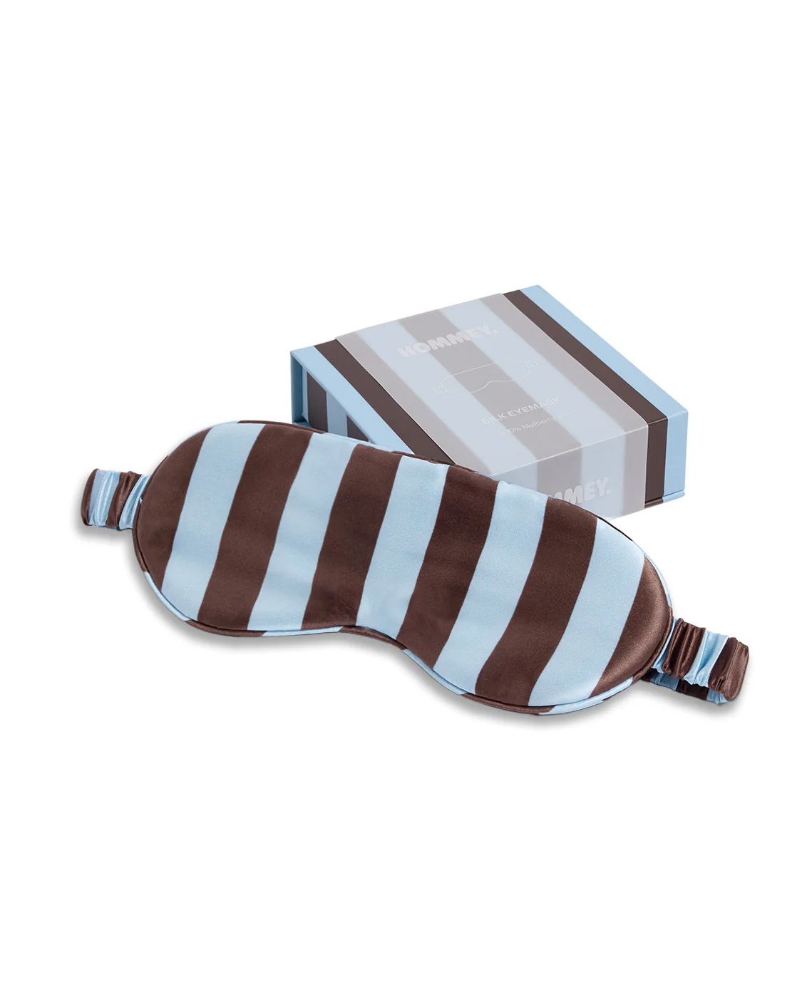 HOMMEY -  SILK EYEMASK | ICED CHOCOLATE STRIPES