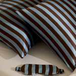 HOMMEY -  SILK EYEMASK | ICED CHOCOLATE STRIPES