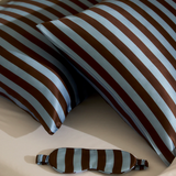 HOMMEY -  SILK EYEMASK | ICED CHOCOLATE STRIPES