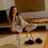 HOMMEY - SHEEPSKIN SLIPPERS [SIZE:SMALL CLR:WINE]