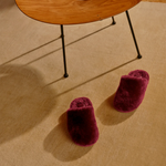 HOMMEY - SHEEPSKIN SLIPPERS [SIZE:LARGE CLR:WINE]